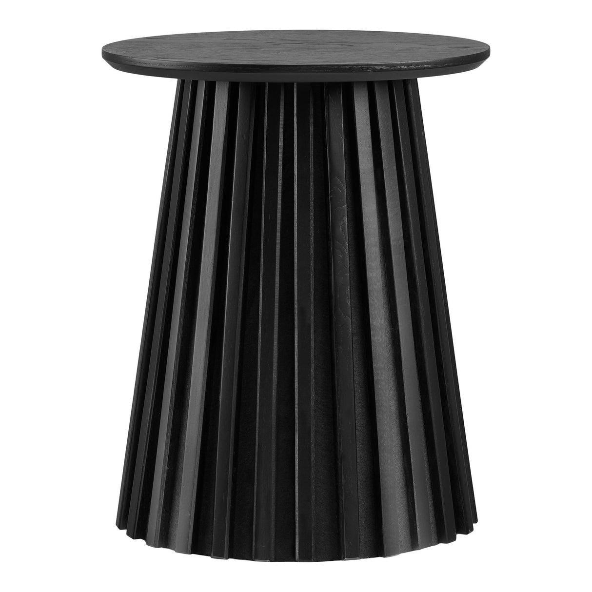 Beistelltisch – Eichenfurnier, Mattschwarzes Finish, 40 cm Höhe - Osaka | House Nordic