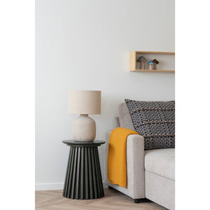 Beistelltisch – Eichenfurnier, Mattschwarzes Finish, 40 cm Höhe - Osaka | House Nordic
