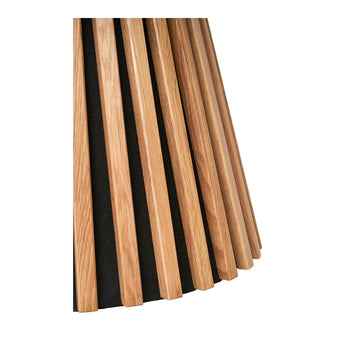 Coffee table – Oak veneer, natural color, timeless round silhouette – Osaka | House Nordic