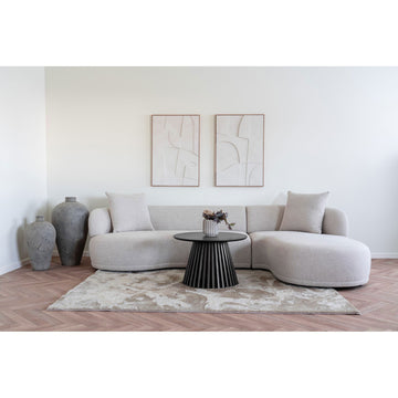 Couchtisch – Eichenfurnier Oberfläche, Schwarze Farbe, Moderner Stil – Osaka | House Nordic