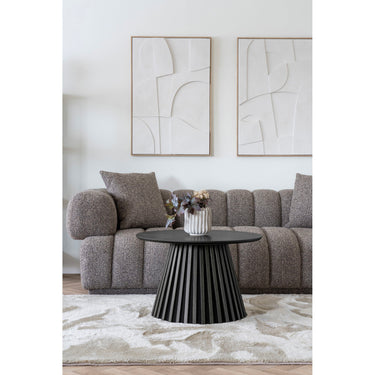 Couchtisch – Eichenfurnier Oberfläche, Schwarze Farbe, Moderner Stil – Osaka | House Nordic