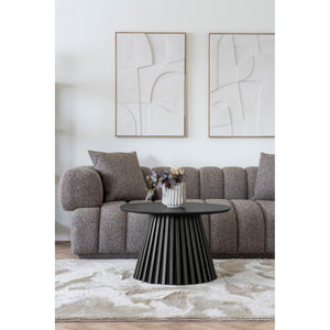 Coffee Table – Oak Veneer Top, Black Color, Modern Style – Osaka | House Nordic