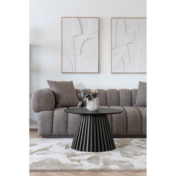 Couchtisch – Eichenfurnier Oberfläche, Schwarze Farbe, Moderner Stil – Osaka | House Nordic