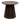 Side Table – Smoked Oak Veneer, Elegant Wood Look, Round Design – Osaka | House Nordic