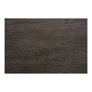 Beistelltisch – Dunkelbraunes MDF-Holzdekor, Runde Tischplatte, 45 cm Höhe - Boavista | House Nordic
