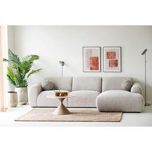 Coffee Table – Ceramic Top Robust, Steel Frame Stable, Travertine Look – Annecy | House Nordic