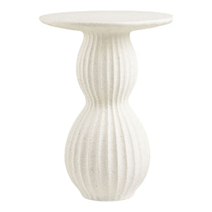 Beistelltisch – Faserlehm, Gerillte Form, 55cm hoch - Newtown | House Nordic