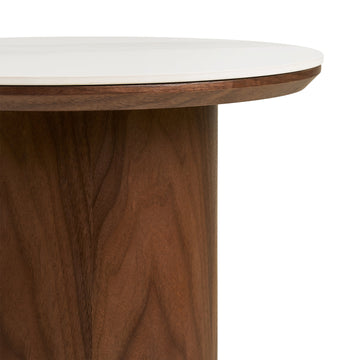 Beistelltisch – Keramik, Eschenfurnier, 38 cm - Noli | House Nordic