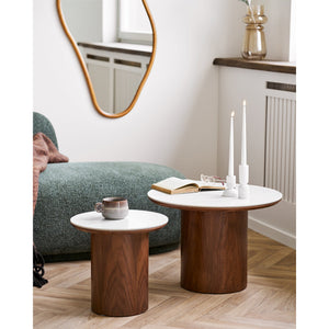 Beistelltisch – Keramik, Eschenfurnier, 38 cm - Noli | House Nordic