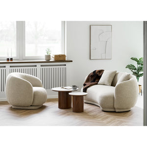 Beistelltisch – Keramik, Eschenfurnier, 38 cm - Noli | House Nordic