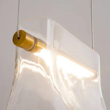 Brass metal frame pendant light, milky white glass & elegant design – Cabaret | Maytoni
