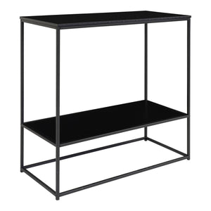 Konsolentisch – Schwarzes Finish, Zwei Ablagen, 80 cm Höhe - Vita | House Nordic