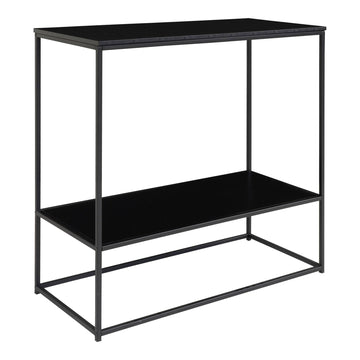 Konsolentisch – Schwarzes Finish, Zwei Ablagen, 80 cm Höhe - Vita | House Nordic