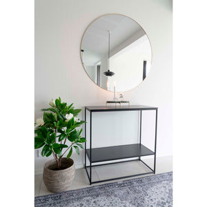 Konsolentisch – Schwarzes Finish, Zwei Ablagen, 80 cm Höhe - Vita | House Nordic