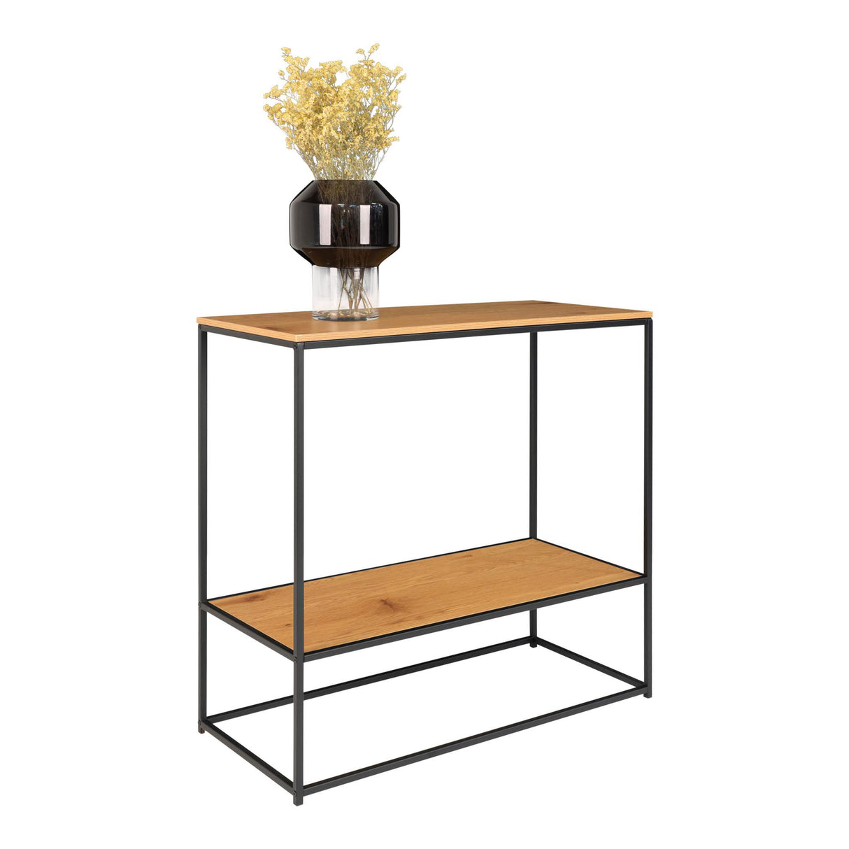 Konsolentisch – Zwei Ablagen, Eichenoptik, 80 cm - Vita | House Nordic