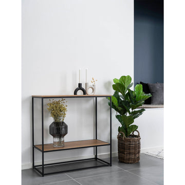 Konsolentisch – Zwei Ablagen, Eichenoptik, 80 cm - Vita | House Nordic