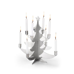 Weihnachtsdekoration – Edelstahl minimalistisches Design Mehrfach-Kerzenhalter – Grenoble | Philippi