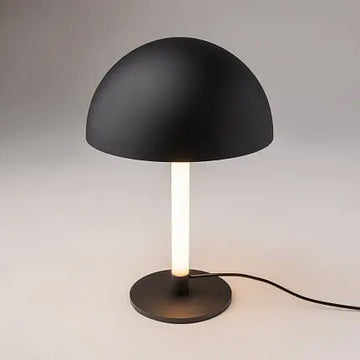 Table Lamp Black Aluminum Half-Shade Integrated LED Arm & Modern Design – Ray | Maytoni