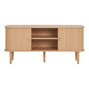 TV Unit – Natural Wood Design, Two Doors, Scandinavian Style – Nikko | House Nordic