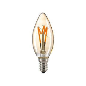 2,5W Curved Kerze gold E14 136lm 1800K dim von Sigor - Esszett Luxury | Stilvolles Wohnen mit Charakter