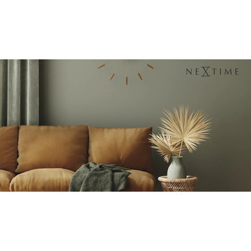 Wanduhr – Walnussholz, Stahlstifte, Stilles Werk - Plug Inn | NeXtime