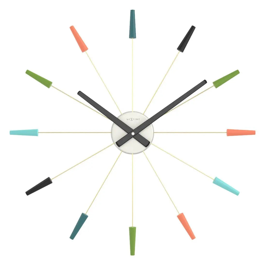 Wanduhr – Lautloses Uhrwerk, Steckdesign, Vintage-Optik - Plug Inn | NeXtime