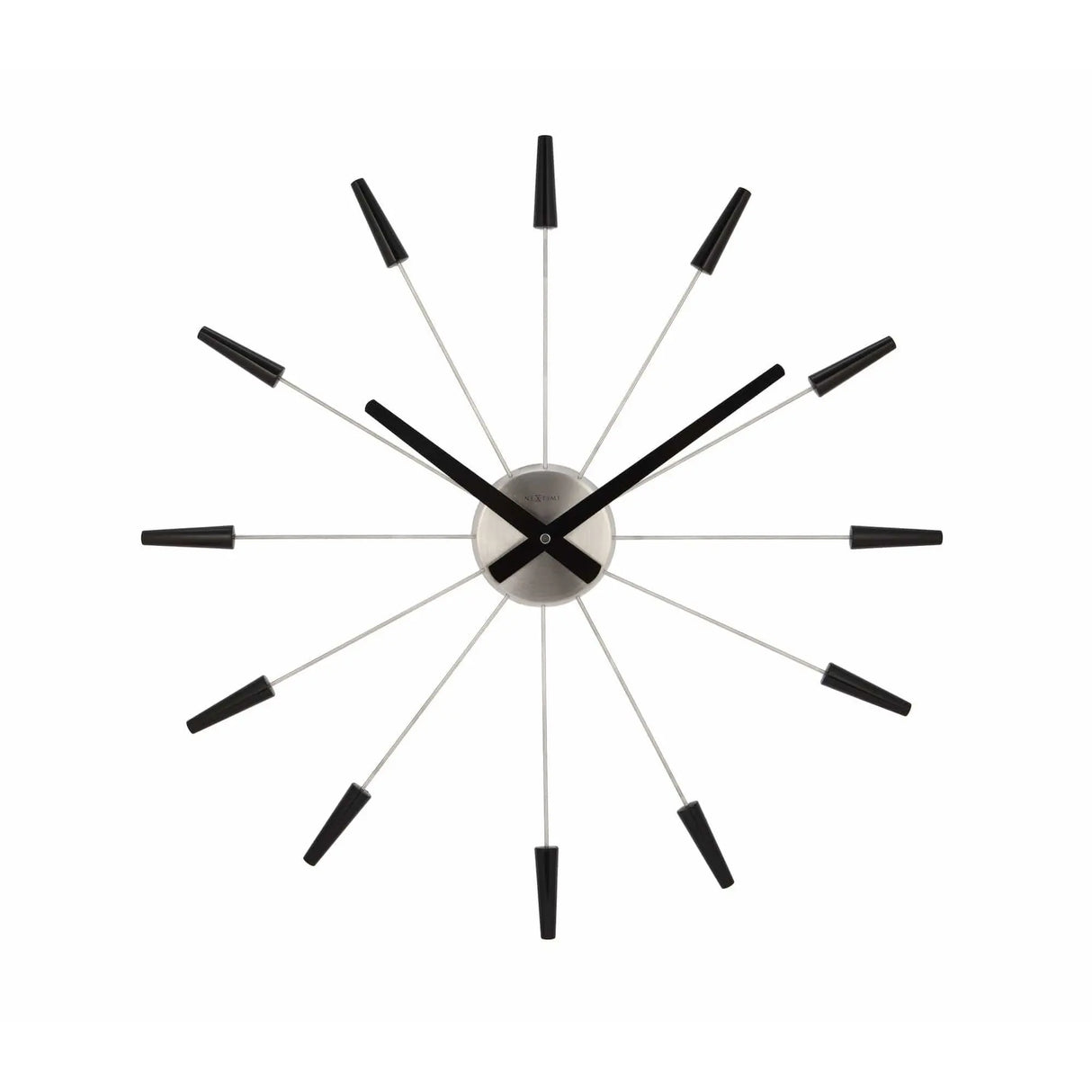 Wanduhr – Edelstahlstifte, Freies Design, Stilles Werk - Plug Inn | NeXtime
