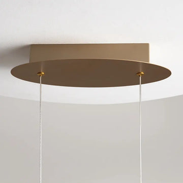 Pendelleuchte – Gold Alu, neutrales Licht, 175 cm hoch - Curve | Maytoni