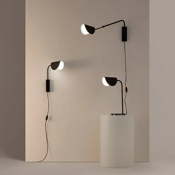 Wall Lamp Black, Metal Frame, Acrylic Accent, Minimalist – Mollis | Maytoni
