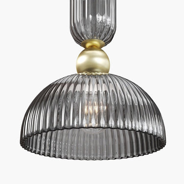 Pendelleuchte Goldfarbener Metallrahmen Rauchgrauer Glasschirm 2×E14 40 W – Antic | Maytoni - Esszett Luxury | Stilvolles Wohnen mit Charakter