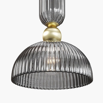 Pendelleuchte Goldfarbener Metallrahmen Rauchgrauer Glasschirm 2×E14 40 W – Antic | Maytoni - Esszett Luxury | Stilvolles Wohnen mit Charakter
