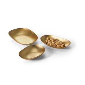 Schale – Massives Messing handgehämmerte Oberfläche warme reflektierende Optik – Brass | Philippi