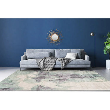 Teppich – Edle Viskose, Retro Muster, weiche Oberfläche, 170 cm - Sinai 425 | Kayoom