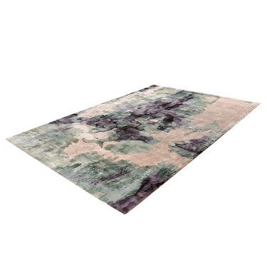 Teppich – Retro Druck, Viskose Flor, weicher Griff, 170cm - Sinai 425 | Kayoom