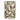 Vase – Silberne Keramik, Antike Oberfläche, Rechteckige Form, 37cm Höhe - Relief | Gilde