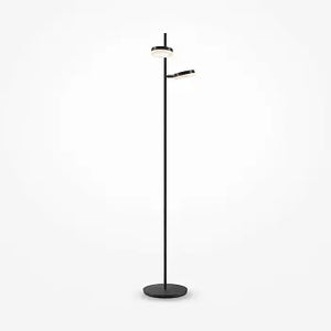 Stehleuchte – Schwarzes Metall, 12 W LED, Warmweißes Licht, Höhe 145 cm - Fad | Maytoni