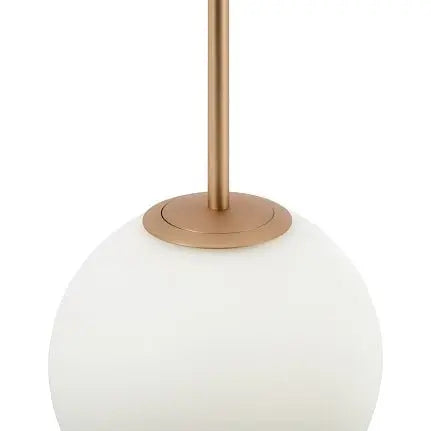 Pendant Lamp Modern Gold Metal Matt White Glass LED 40W – Basic Form | Maytoni