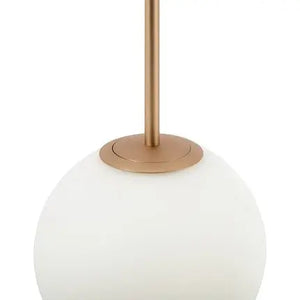 Pendant Lamp Modern Gold Metal Matt White Glass LED 40W – Basic Form | Maytoni