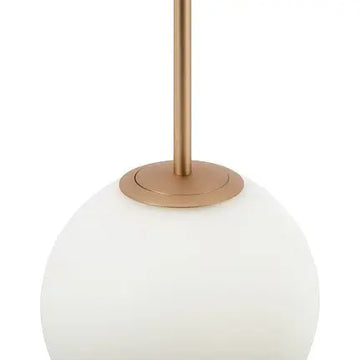 Pendant Lamp Modern Gold Metal Matt White Glass LED 40W – Basic Form | Maytoni