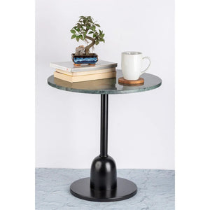 Tisch mit runder Marmorplatte stabiler Eisenrahmen handgefertigter Industrial Style – Gordon 125 | Kayoom - Esszett Luxury | Stilvolles Wohnen mit Charakter