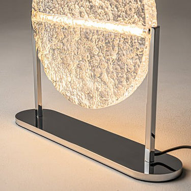 Tischleuchte Chrom, dekoratives Klarglas & integriertes LED – Mangata | Maytoni - Esszett Luxury | Stilvolles Wohnen mit Charakter