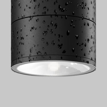 Deckenleuchte – Graphitschwarzes Metall mit Glas, 12 W LED, Warmweiß, 10,8 cm Höhe - Spin | Maytoni