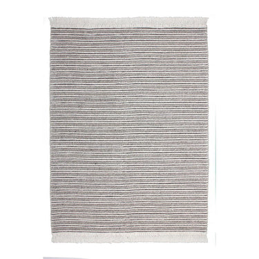 Teppich – Flachgewebe Struktur, Streifenmuster Design, Naturton Design, 200 x 290 cm - Natura 110 | Kayoom