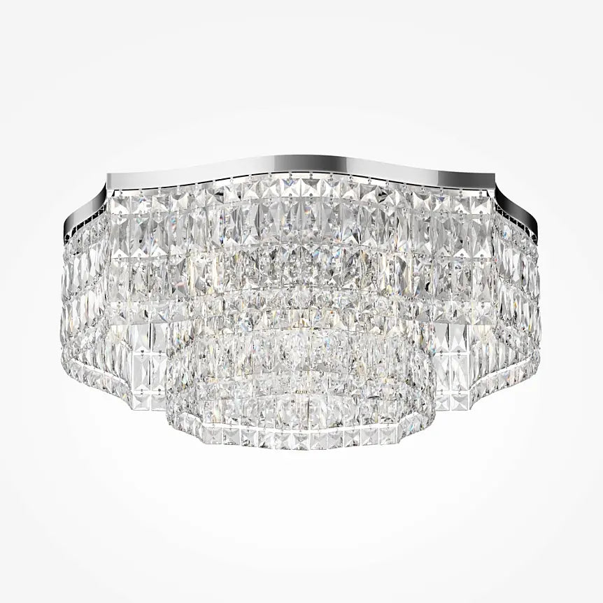 Ceiling light chrome 10×E14 crystal pendants – DIA005CL-10CH | Maytoni