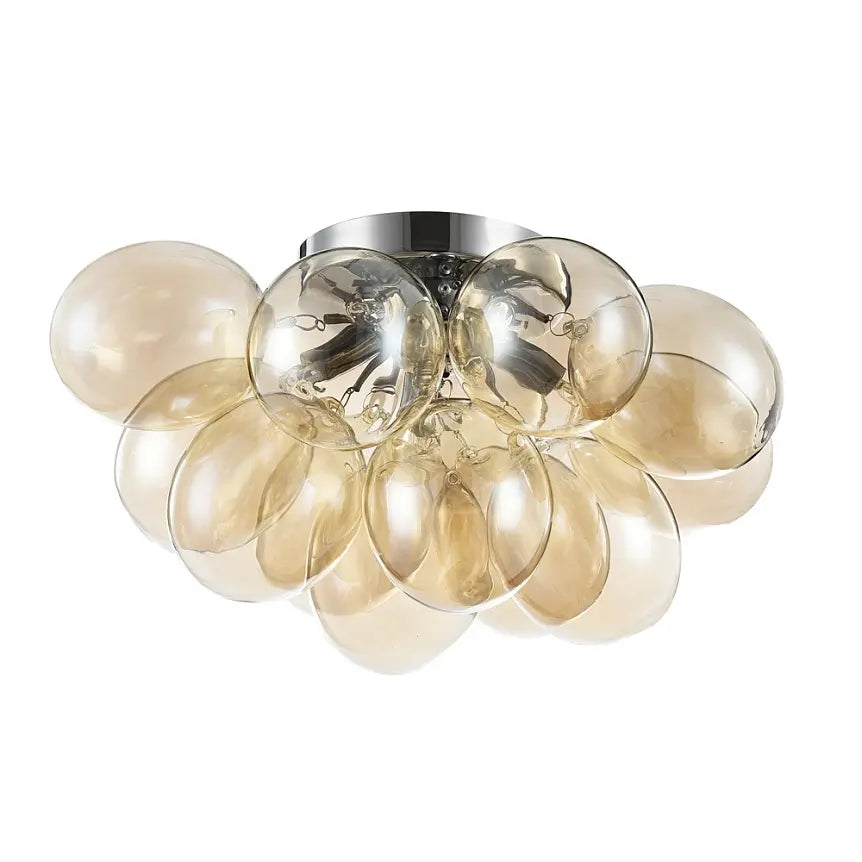 Deckenleuchte – Goldenes Metall, Runde Glasschirme, 4-flammig - Balbo | Maytoni