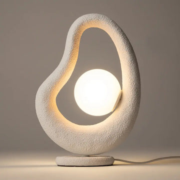 Tischleuchte – Weißes Metall, Glasschirm, 1× G9, 38 cm Höhe - Opus | Maytoni