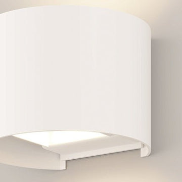 Fassadenbeleuchtung Weißer Metallzylinder LED 6 W 3000 K IP54 – Fulton | Maytoni - Esszett Luxury | Stilvolles Wohnen mit Charakter