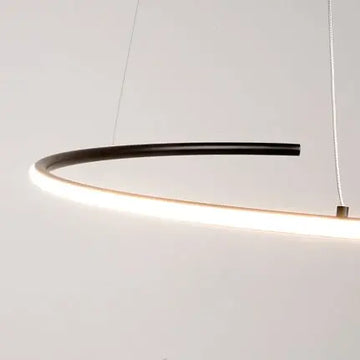Pendant Light Minimalist Black Metal Housing LED – Curve | Maytoni