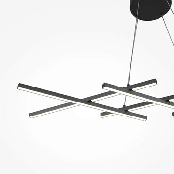 Pendelleuchte – Schwarzes Aluminium, 40 W Leistung, 307,0 cm Höhe - Halo | Maytoni