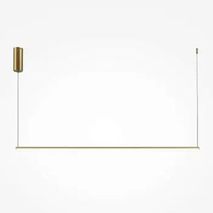 Black & Gold Finish Linear Design & Integrated LED Pendant Lamp – Halo | Maytoni